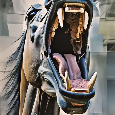 XVIII. Зубы. Челюсть 6-ти летней лошади; постоянный и молочный зубы;  старательная поверхность зуба, зубы въ различныхъ возрастахъ, отъ 6-ти дней  до 14 летъ [1889 Генералъ-маiоръ Бильдерлингъ - Иппологический атласъ для  нагляднаго изученiя